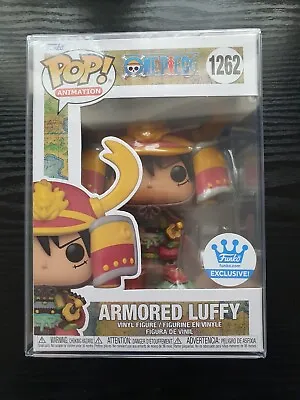 Buy Funko POP! One Piece: ARMORED LUFFY #1262 (FUNKO SHOP EXCLUSIVE) + Protector • 14£