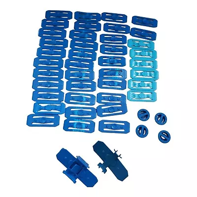 Buy Mattel Hot Wheels Track Connectors Replacement Pieces Lot Of 46 Blue • 17.33£