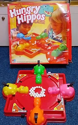 Buy THE HUNGRY HIPPOS Board Game - Hasbro - Vintage 1980s • 24.99£