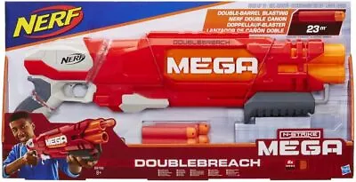 Buy Nerf N-Strike Mega Double Breech Blaster, Kids Teens, Toys, Fun, Soft Darts, Red • 19.99£
