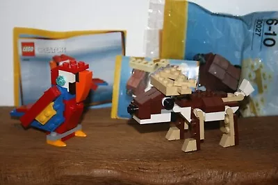 Buy 2 X Lego Creator Animals Parrot & Reindeer Sets Lego 30021 30027 100% Complete • 6.99£
