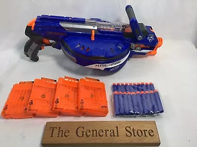 Buy Nerf N Strike Elite Hail-Fire- Includes 4 Mags, Batteries And Ammo- Tested  • 25.99£