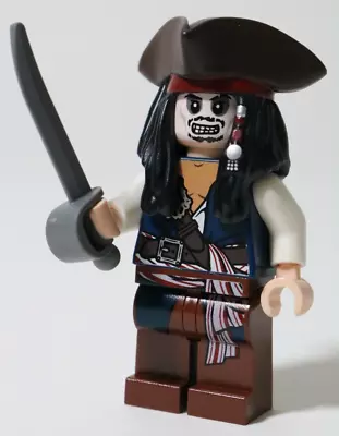Buy LEGO Captain Jack Sparrow Minifigure Pirates Of The Caribbean - Genuine • 10.99£