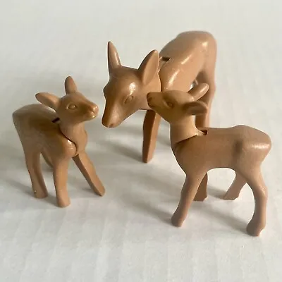 Buy Playmobil Animals: Family Of Woodland Deer. 1 Adult & 2 X Baby Deer • 4£