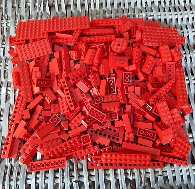 Buy Vintage Lego Red Bricks From 1970s Assorted Mixed Bundle 500g • 14.99£
