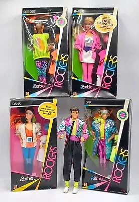 Buy 5x 1985 Mattel Barbie & Rockers Dolls: Barbie, Dana, Derek, Diva, Dee Dee • 469.36£