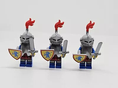 Buy Lego Lion Knight Castle Minifigure Army Fully Loaded With Red Plume X3 New (j3) • 24.99£