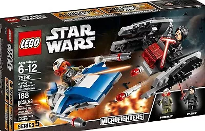 Buy NEW LEGO 75196 Star Wars A-Wing Vs. TIE Silencer Microfighters Building Set -Z03 • 14.99£
