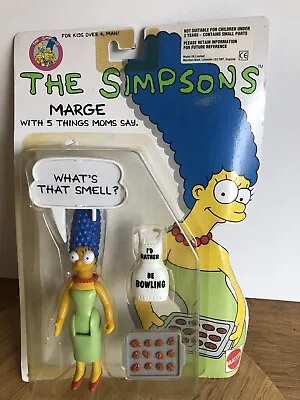 Buy The Simpsons Marge With 5 Things Moms Say Figure 1990 Mattel 9087 • 25£