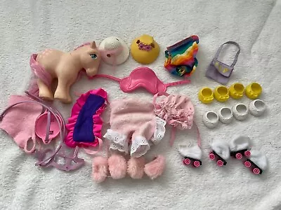 Buy Vintage G1 My Little Pony Pony Wear Accessory Bundle And Peachy • 14£