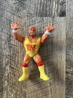 Buy WWF Hulk Hogan Action Gorilla Press Slam Vintage Figure 1990 Titan Sports Hasbro • 14.99£
