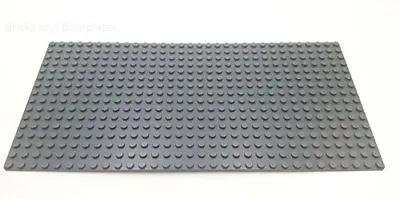 Buy LEGO BASEPLATE GREY 16x32 PINS - Actual Dimensions 12.8cm X 25.6cm X 0.3 - NEW • 14.99£
