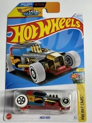 Buy Hot Wheels LET'S RACE MOD ROD HW ART Cars Long Card • 6.99£