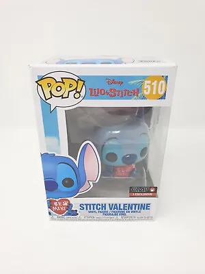Buy Stitch Valentine 510 Funko Pop Disney EMP Exclusive Lilo And Stitch Vinyl Figure • 49.99£