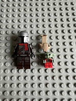 Buy Lego Star Wars The Mandalorian Christmas Minifigure Sw1170 & Grogu Sw1173 75307 • 25£