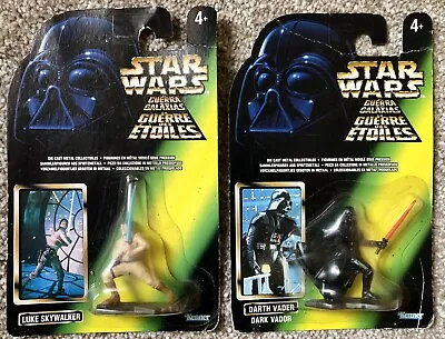 Buy Star Wars Darth Vader & Luke Skywalker Diecast Figures Kenner Sealed 1996 • 11.95£