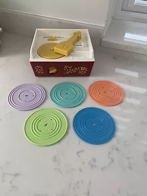 Buy Fisher Price Music Box Record Player With Records Tested Working. • 19.99£