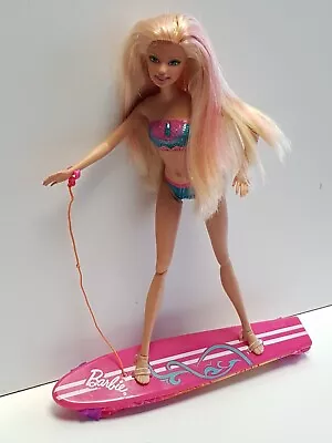 Buy 2011 - Mattel - Barbie Mermaid Tale Merliah 2 In 1 Ocean Secret Surfboard - #64 • 23.56£