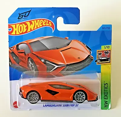 Buy Hot Wheels Lamborghini Sian FKP 37 Orange HW Exotics • 10.99£