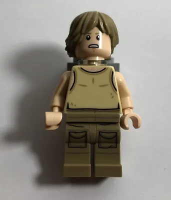 Buy Lego Minifigure, Item Sw0907, Luke Skywalker, Dagobah, Tan Tank Top, Backpack • 9.99£