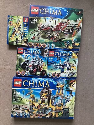 Buy LEGO LEGENDS OF CHIMA: 5x SETS! , READ 70010, 70005 70006 COMPLETE • 200£