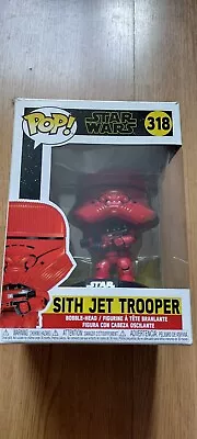 Buy Funko Pop! Movies: Star Wars - Sith Jet Trooper (Red)  318 Vinyl Figure • 0.99£