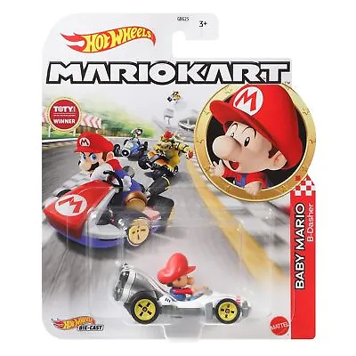 Buy Hot Wheels Mario Kart Baby Mario B-Dasher Kart • 14.99£