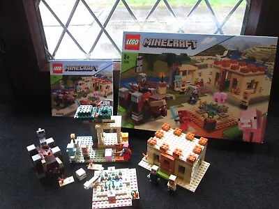 Buy LEGO MINECRAFT 21160 THE LllAGER RAID VILLAGE 100% COMPLETE • 67.99£