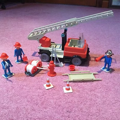 Buy Playmobil Vintage Fire Engine Set Dated 1975 With 3 Figures & Accessories • 13.50£