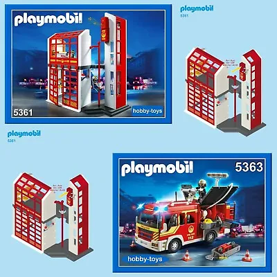 Buy * Playmobil 5361 5362 5363 5364 6385 9802 * FIRE STATION * SPARE PARTS SERVICE * • 0.99£