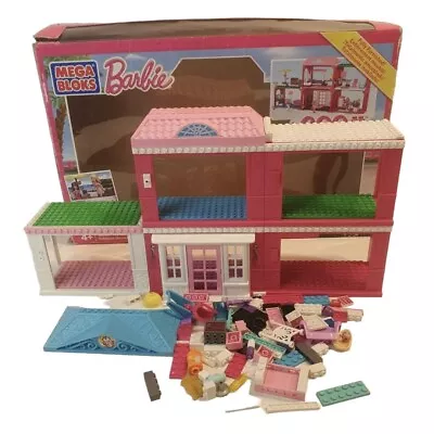 Buy Barbie Mega Bloks Build-n-play Fab Mansion 80149 Incomplete Origional Box Prop • 19.99£