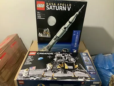 Buy Lego 21309 Saturn V & 10266 Apollo 11 Lunar Lander Brand New And Sealed • 275£