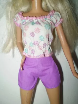 Buy Barbie Doll Short Sleeve Shorts & T-shirt • 3.08£