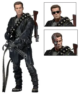Buy NECA Terminator 2: Judgment Day T-800 Arnold Schwarzenegger Action Figure 7  • 24.89£