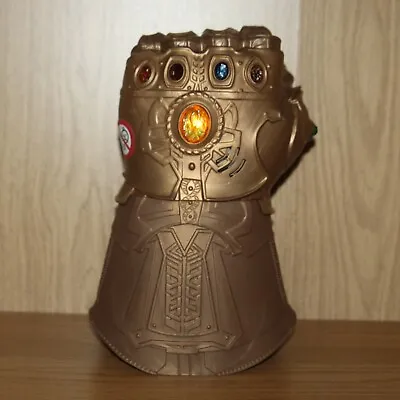 Buy Thanos Gold Infinity Gauntlet Glove Fist Lights & Sounds Avengers Marvel Hasbro • 9.99£