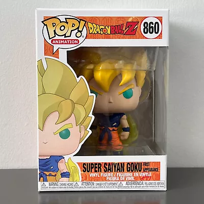 Buy Funko POP! Dragon Ball Z Super Saiyan Goku First Appearance #860 • 7.29£