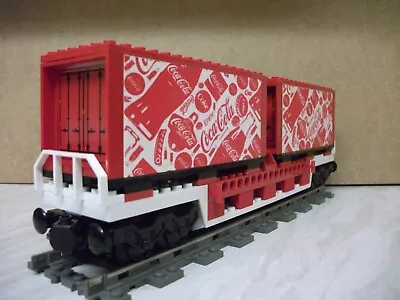 Buy Lego Train Custom Double Container Wagon (Cola) • 79.99£