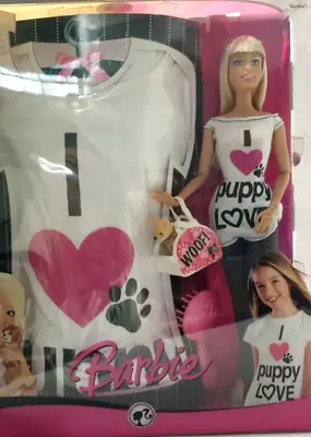Buy 2008 Barbie Doll And T-Shirt M9337 Puppy Love Original Packaging • 35.97£