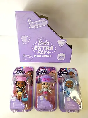 Buy BARBIE EXTRA FLY MINI MINIS TRAVEL DOLL Set Of 3 Dolls New Original Packaging • 25.69£