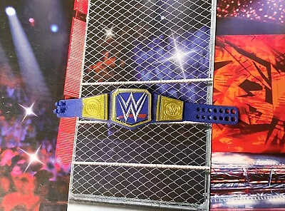 Buy WWE MATTEL ELITE For FIGURE BLUE WRESTLING BELT UNIVERSAL CHAMPION TITLE REIGNS • 7.99£
