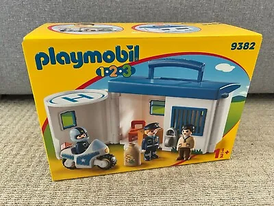 Buy Playmobil 123 - Take Along Police Station - 9382 - Perfect Gift Boxed VERY RARE • 29.99£