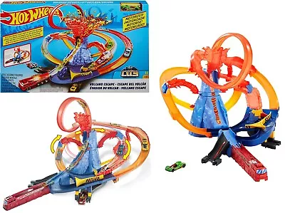 Buy Hot Wheels Volcano Escape Track Set Ages 5+ New Toy Race Car Play Boys Gift • 113.20£