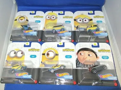 Buy Collector Hot Wheels Character Cars Minions The Rise Of Gru Complete Set Of 6 • 50.08£