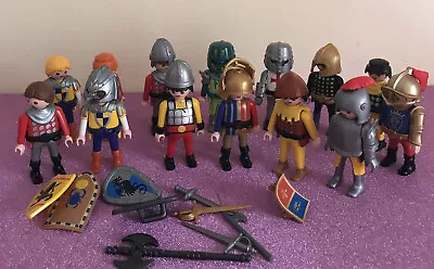 Buy Playmobil Mixed Bundle Of 14 Knights With Some Weapons • 9.99£
