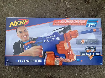 Buy NERF N-Strike Elite HyperFire Blaster Motorised BNIB Unopened • 40£