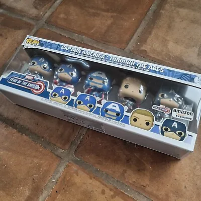 Buy Funko Pop! CAPTAIN AMERICA THROUGH THE AGES YEAR OF THE SHIELD AMAZON EXCLUSIVE • 34.99£