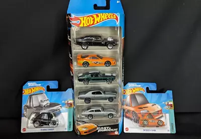 Buy Hot Wheels Fast & Furious 5 Pack 2023 + Tooned Dodge Charger And Toyota Supra. • 18.99£