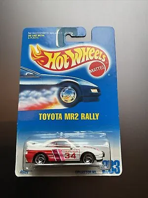 Buy Toyota MR2 Collector 233 White Hot Wheels Long Card • 10.99£