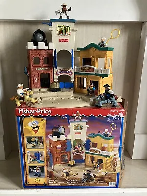 Buy Western Town Playset - Boxed - Fisher Price - Vintage • 79.99£