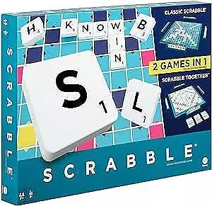 Buy Scrabble Board Game 2 In 1 Gameplay Classic & Scrabble Together 2-4 Players • 25.49£